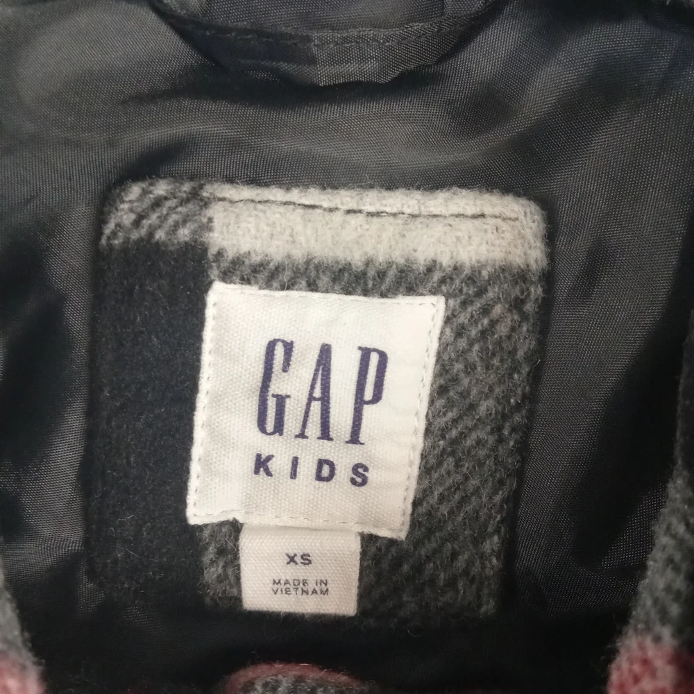 GAP Kids Black and White Plaid  Flannel Shirt Size XS. Kids 4-5 Years - Picture 8 of 14